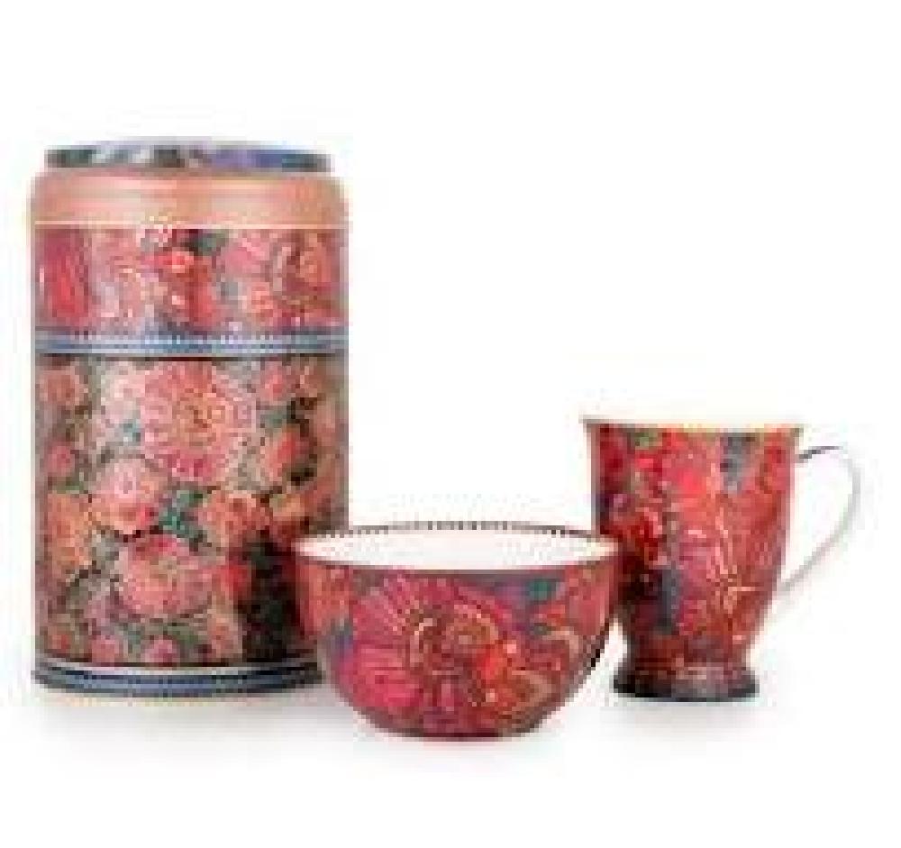 IMAGES D'ORIENT - Tin box with mug and bowl "Kashmir" | De Tafel Tienen