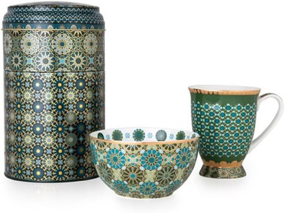 IMAGES D'ORIENT - Tin box with mug and bowl "Andalusia" | De Tafel Tienen